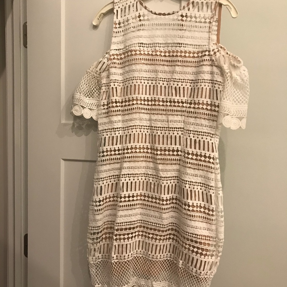 Blu Pepper Cold Shoulder Dress
